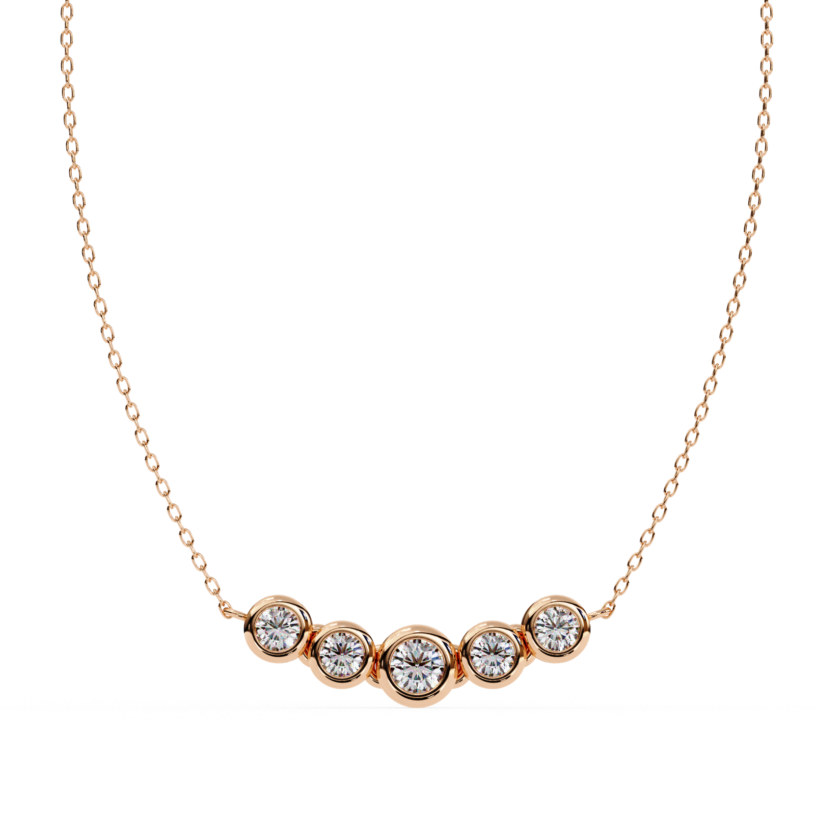 Golden Whisper Necklace (with chain)