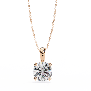 Round Solitaire 4 prongs Pendant