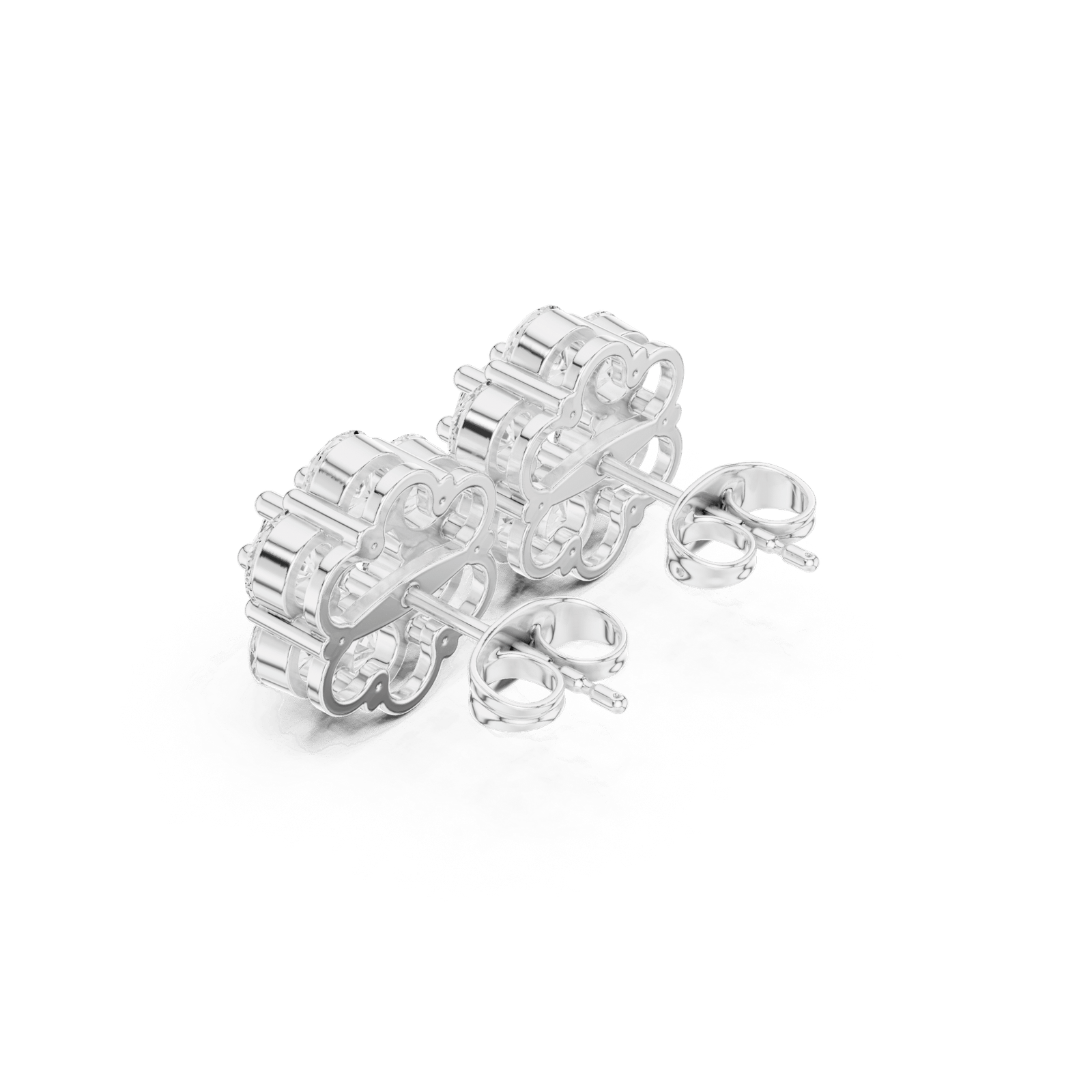 2 Carat Stella Bloom Lab Diamond Earrings - Lab Grown Diamond - Clawset Jewelry