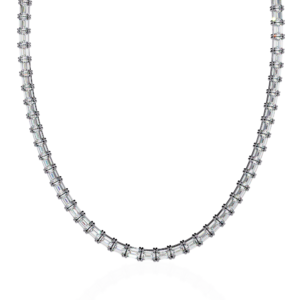 Emerald Cascade Tennis Necklace
