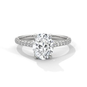 1.5 Carat Bedazzle Oval - Lab Grown Diamond - Clawset Jewelry