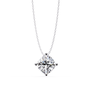 Cushion Solitaire Pendant