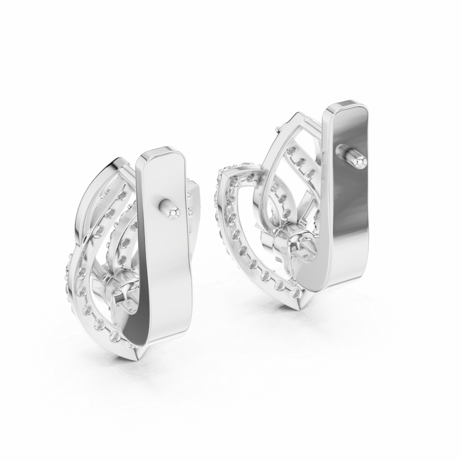 2.5 Carat Morning Glow Lab Diamond Earrings - Lab Grown Diamond - Clawset Jewelry