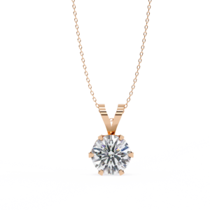 Round Solitaire Binate Pendant