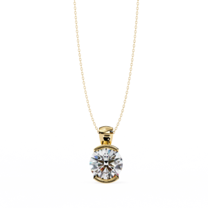 Semi Bezel Solitaire Pendant