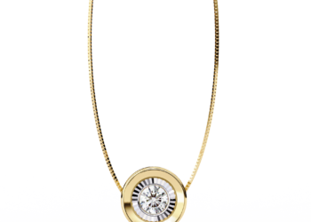 Pseudo Halo Solitaire Pendant