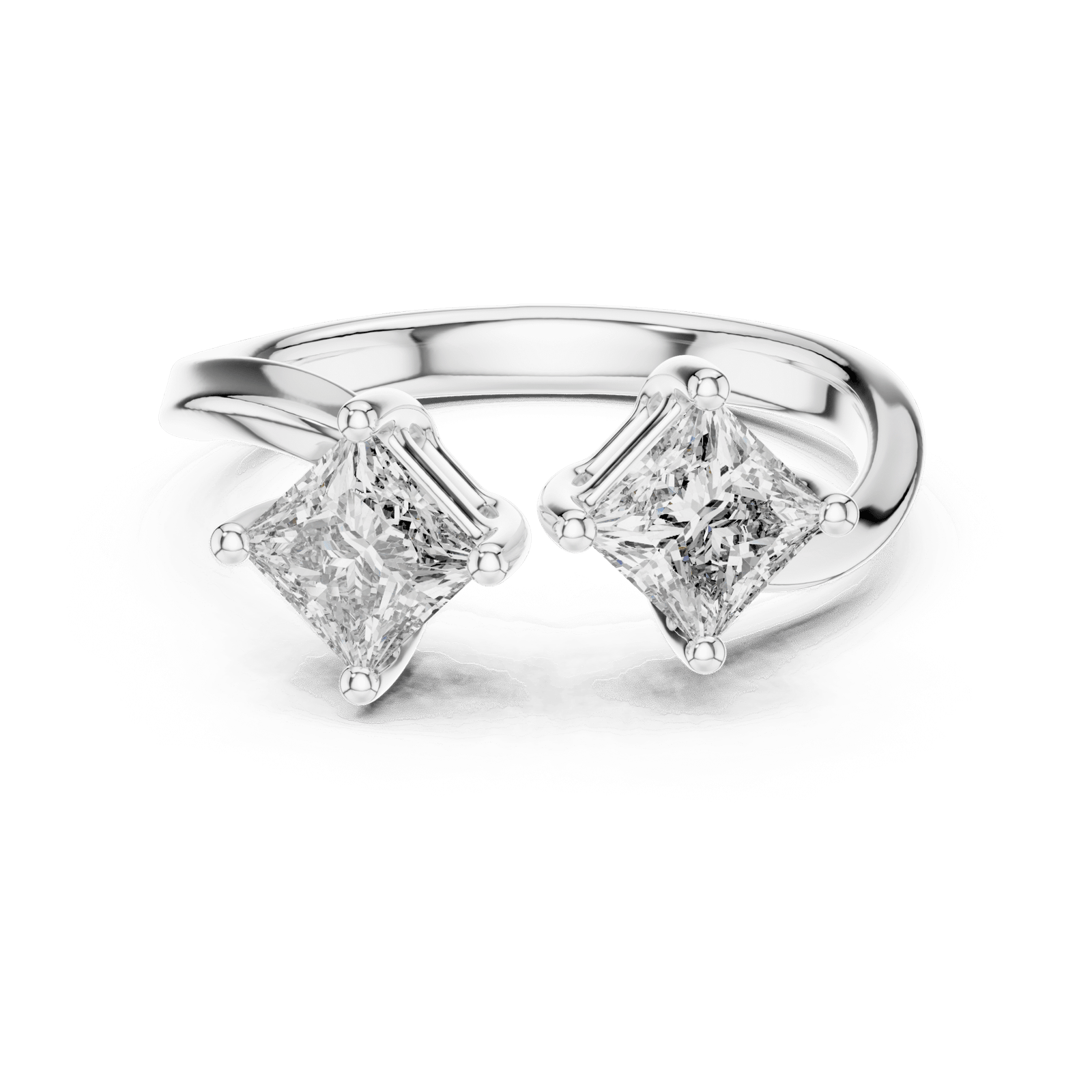 2 Carat Twin Princess - Lab Grown Diamond - Clawset Jewelry