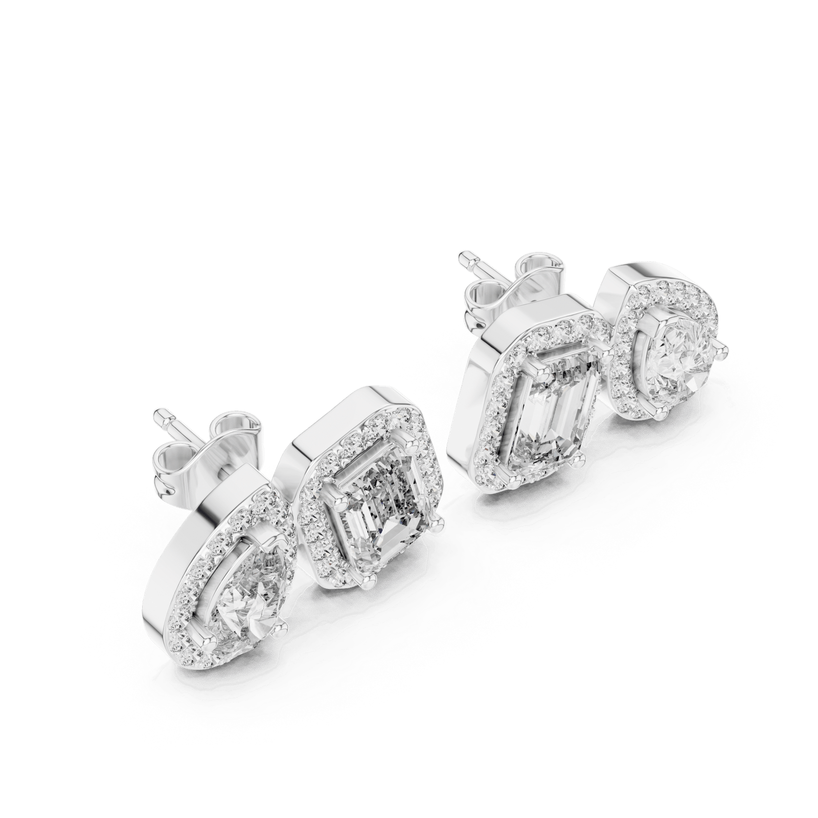 1.5 Carat TOI ET MOI Lab Diamond Earrings - Lab Grown Diamond - Clawset Jewelry