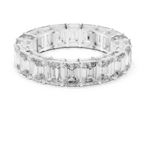 1 Carat Infinity Emerald - Lab Grown Diamond - Clawset Jewelry