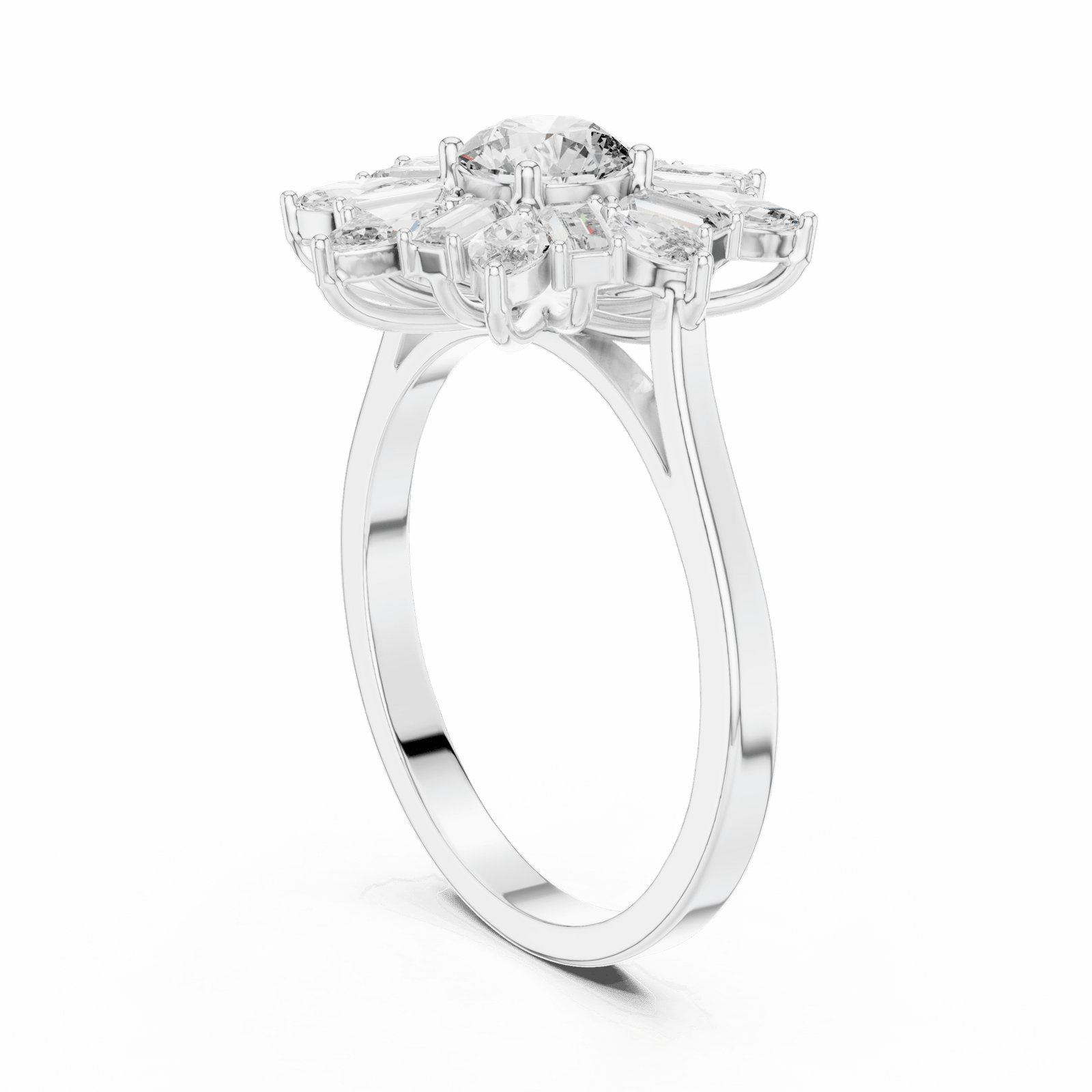 1.5 Carat Cocktail Bloom - Lab Grown Diamond - Clawset Jewelry