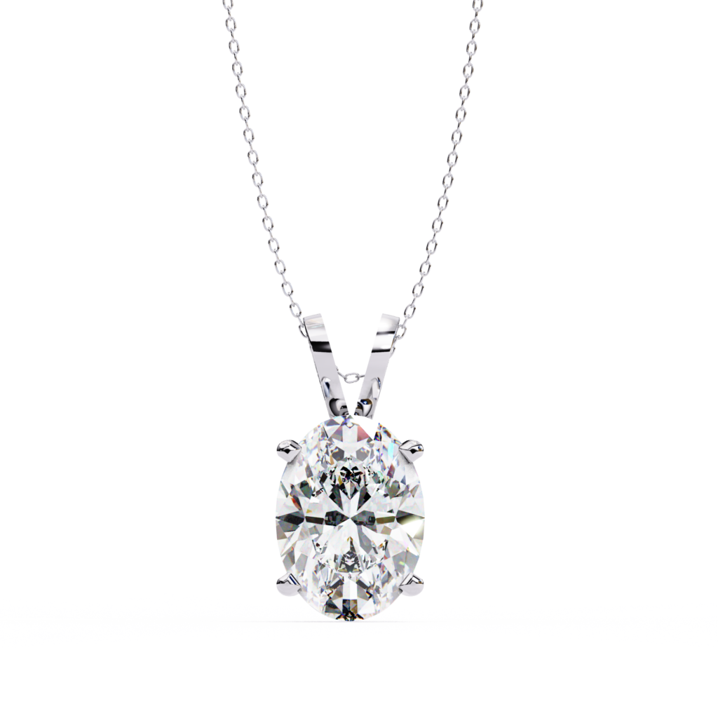 Oval Solitaire Binate Pendant