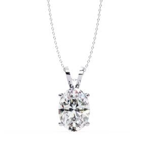 Oval Solitaire Binate Pendant