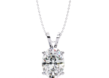 Oval Solitaire Binate Pendant