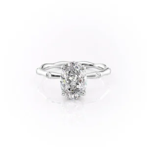 1.5 Carat Crissy Oval Ring - Lab Grown Diamond - Clawset Jewelry