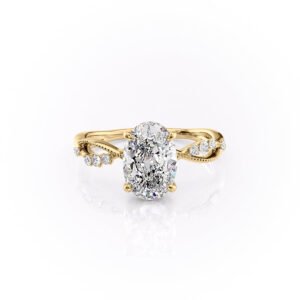 1.5 Carat Flora Oval Ring - Lab Grown Diamond - Clawset Jewelry