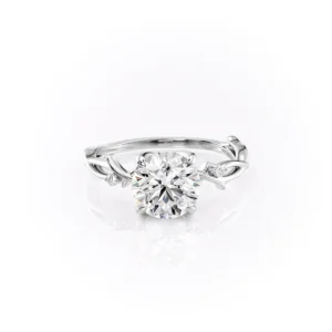 2.5 Carat Branch Round Ring - Lab Grown Diamond - Clawset Jewelry