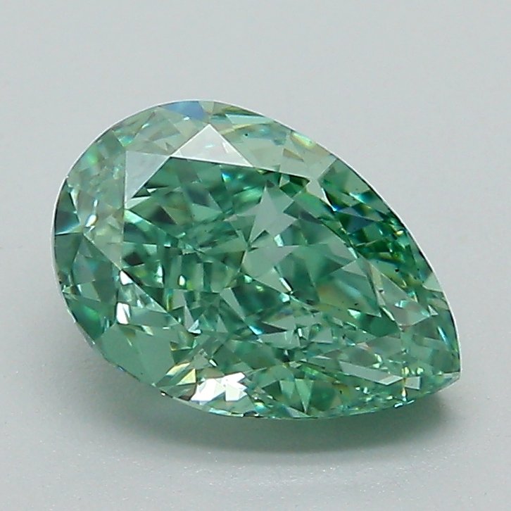 6a440ba30dbbc6a440ba30dbbdstill.jpg Clawset Jewelry - VS2 1.56 ct Green Pear Coloured Diamond Shapes - Main View