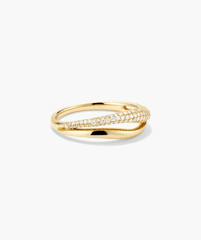 Open Dôme Pavé Ring