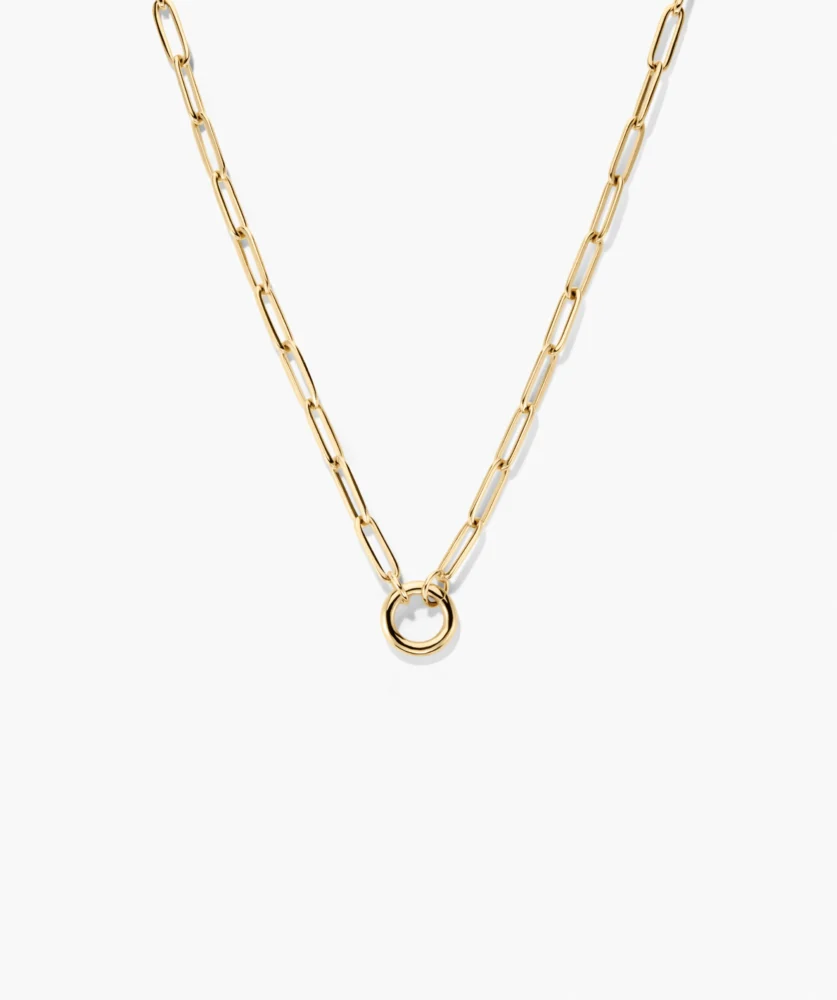 Paperclip Chain Charm Necklace