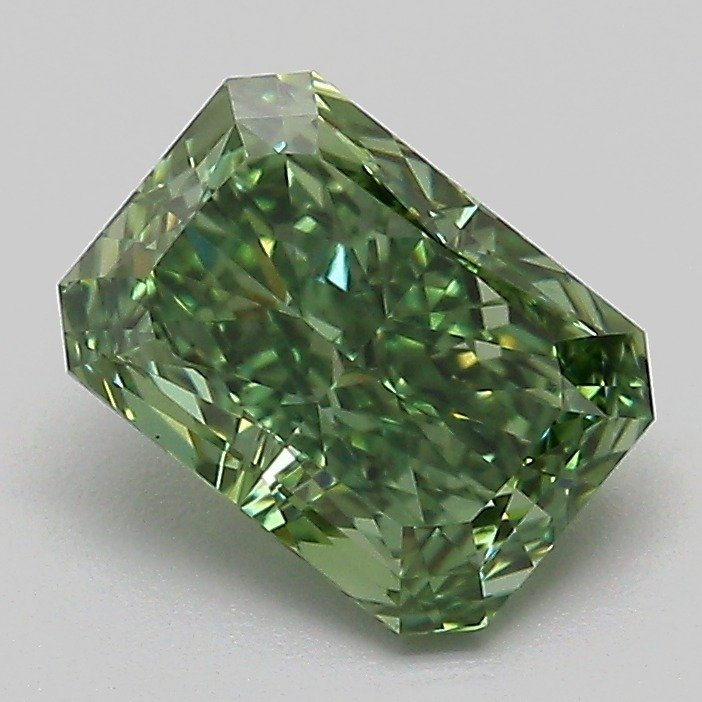 VS 1 1.45 ct Green Radiant Coloured Diamond Shapes