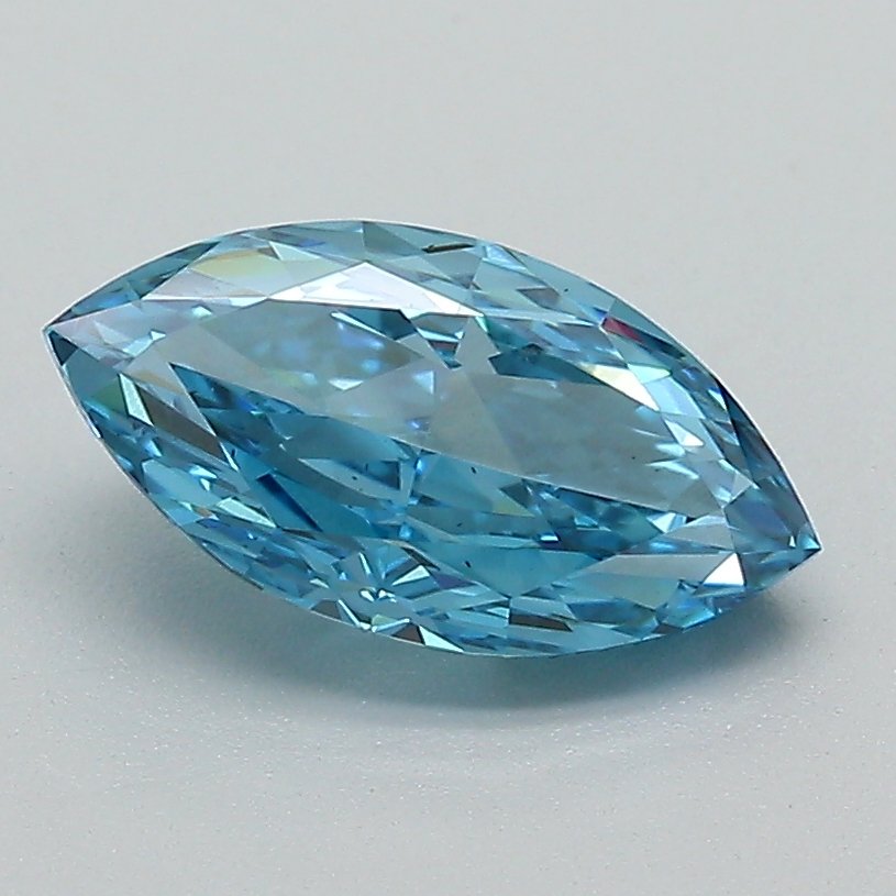 VS1 1.48 ct Blue Marquise Coloured Diamond Shapes
