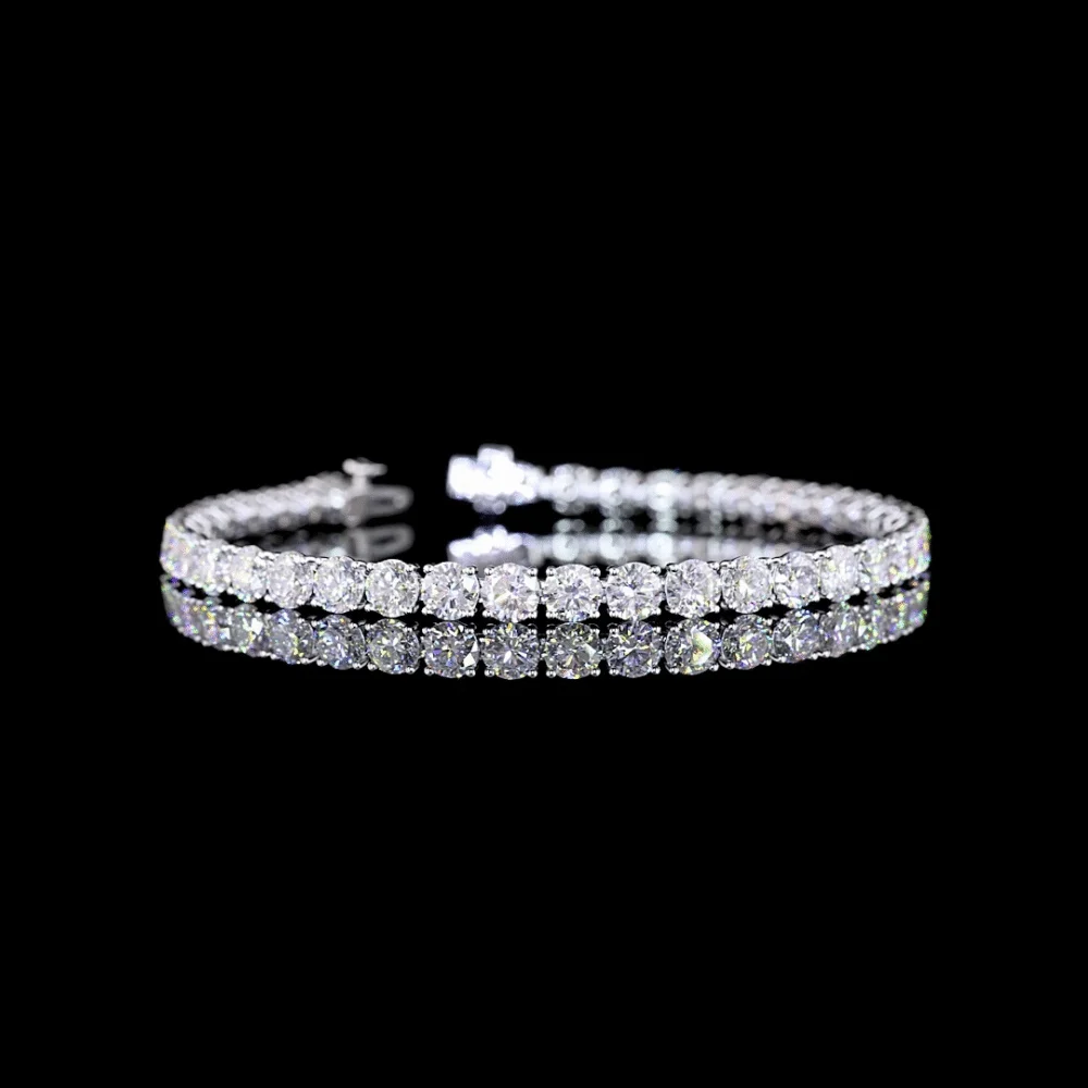 Zelda 100ctw Prong Round Tennis Bracelet