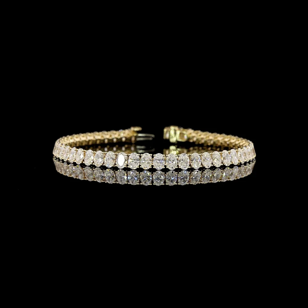 Zelda 10ctw Prong Oval Tennis Bracelet