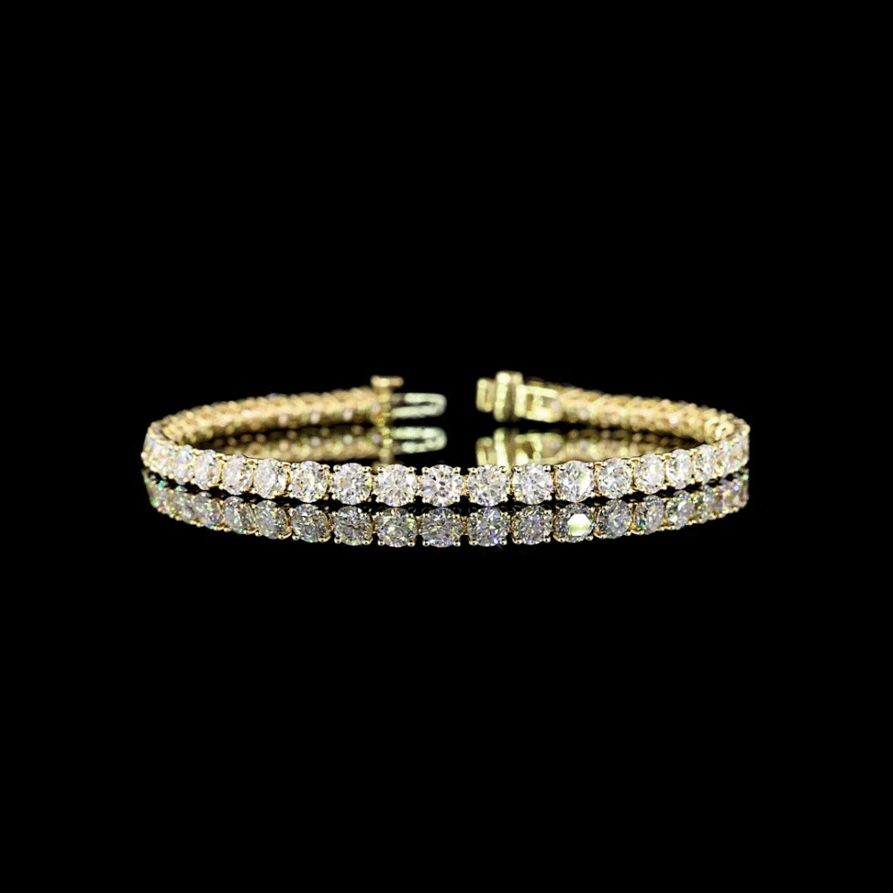 Zelda 10ctw Prong Round Tennis Bracelet