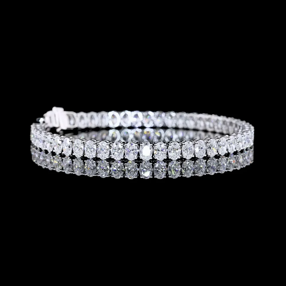 Zelda 11ctw Prong Oval Tennis Bracelet